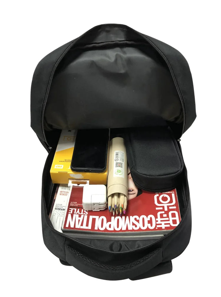 Afro Brown Science Boy Print Backpack for Teens