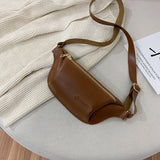 Women's Crossbody Chest Bag PU Leather Waist Bag