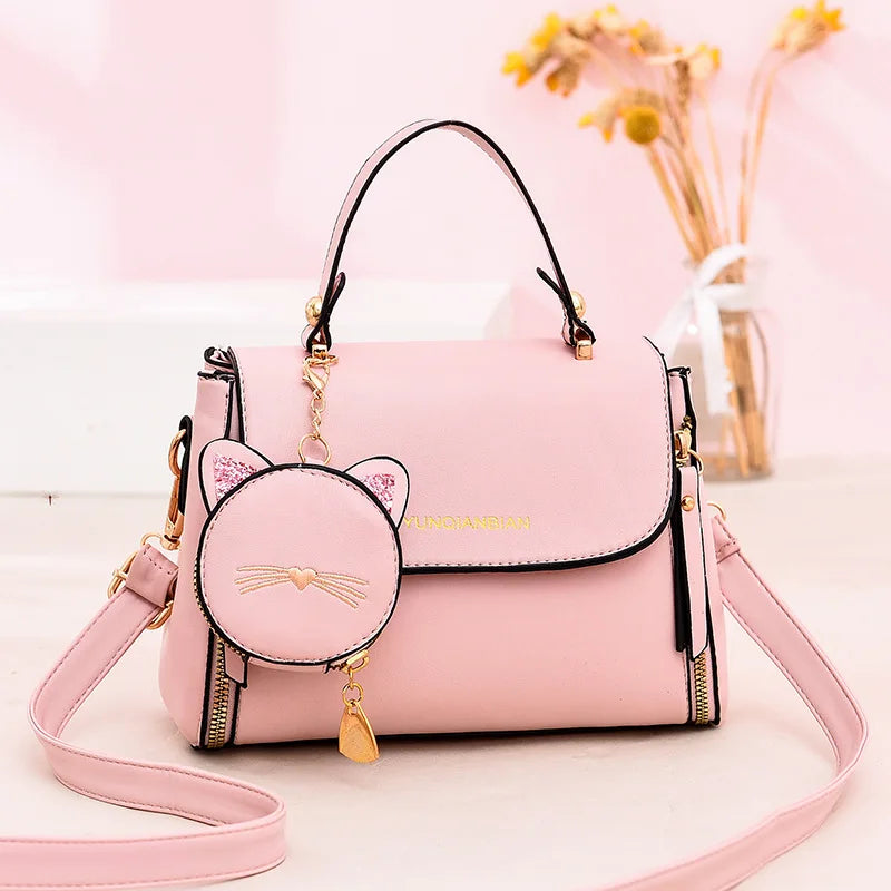 Set of 2 Women's Mini Wallets PU Leather Shoulder Bag