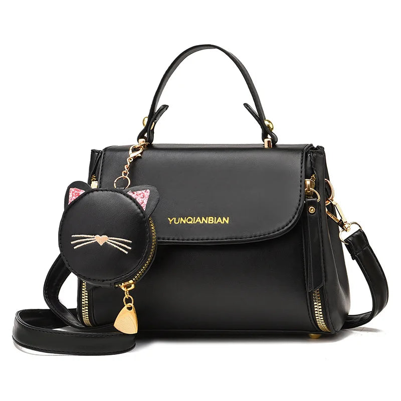 Set of 2 Women's Mini Wallets PU Leather Shoulder Bag