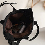 Canvas Crossbody Bag For Women Large-capacity Shoulder Handbag