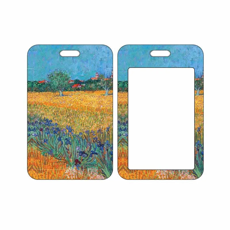 Air ID Name Card Cover Oil Painting Student Bus Business Card Cover