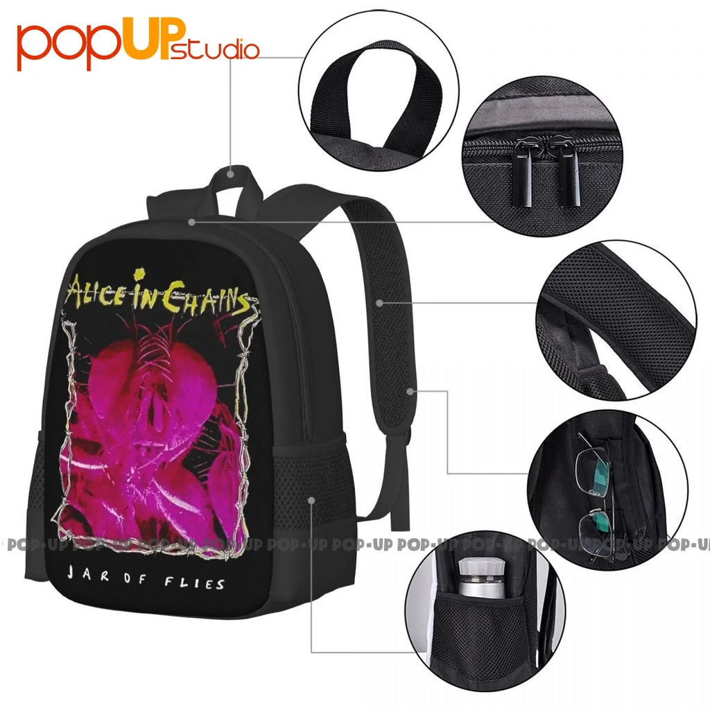 Alice In Chains Backpack Large Capacity School Beach Bag Storage Bag