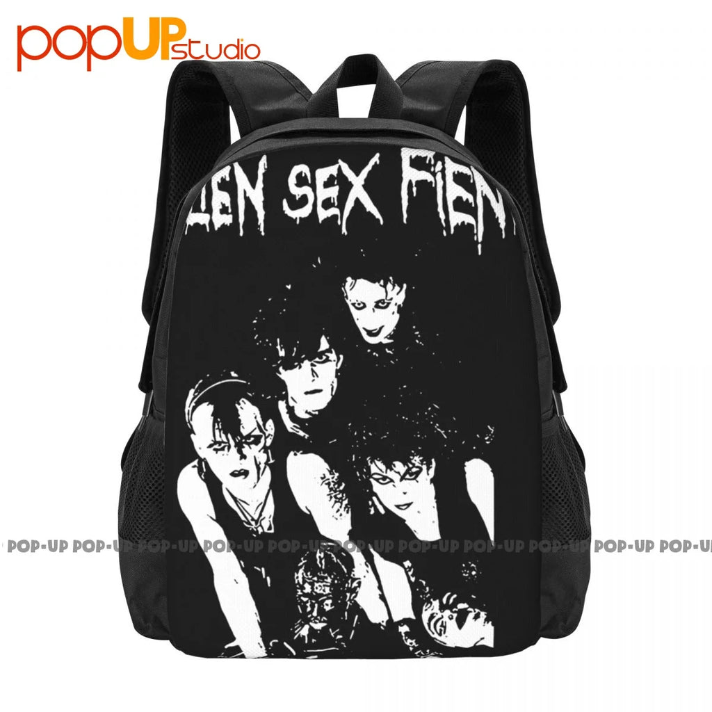 Alien Sex Fiend Band Photo Backpack Large Capacity Beach Bag