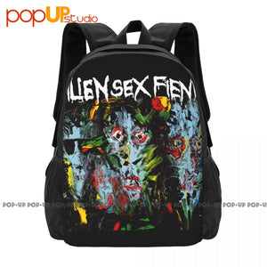 Alien Sex Fiend Backpack Large Capacity Vintage Softback 3D Printing