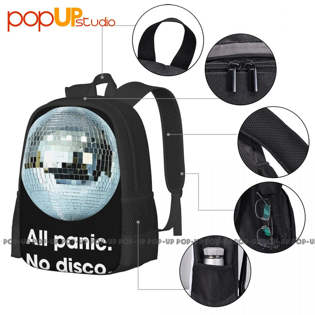 Panic Tumblr Graphic Backpack Large Capacity School Style Shopping Bag