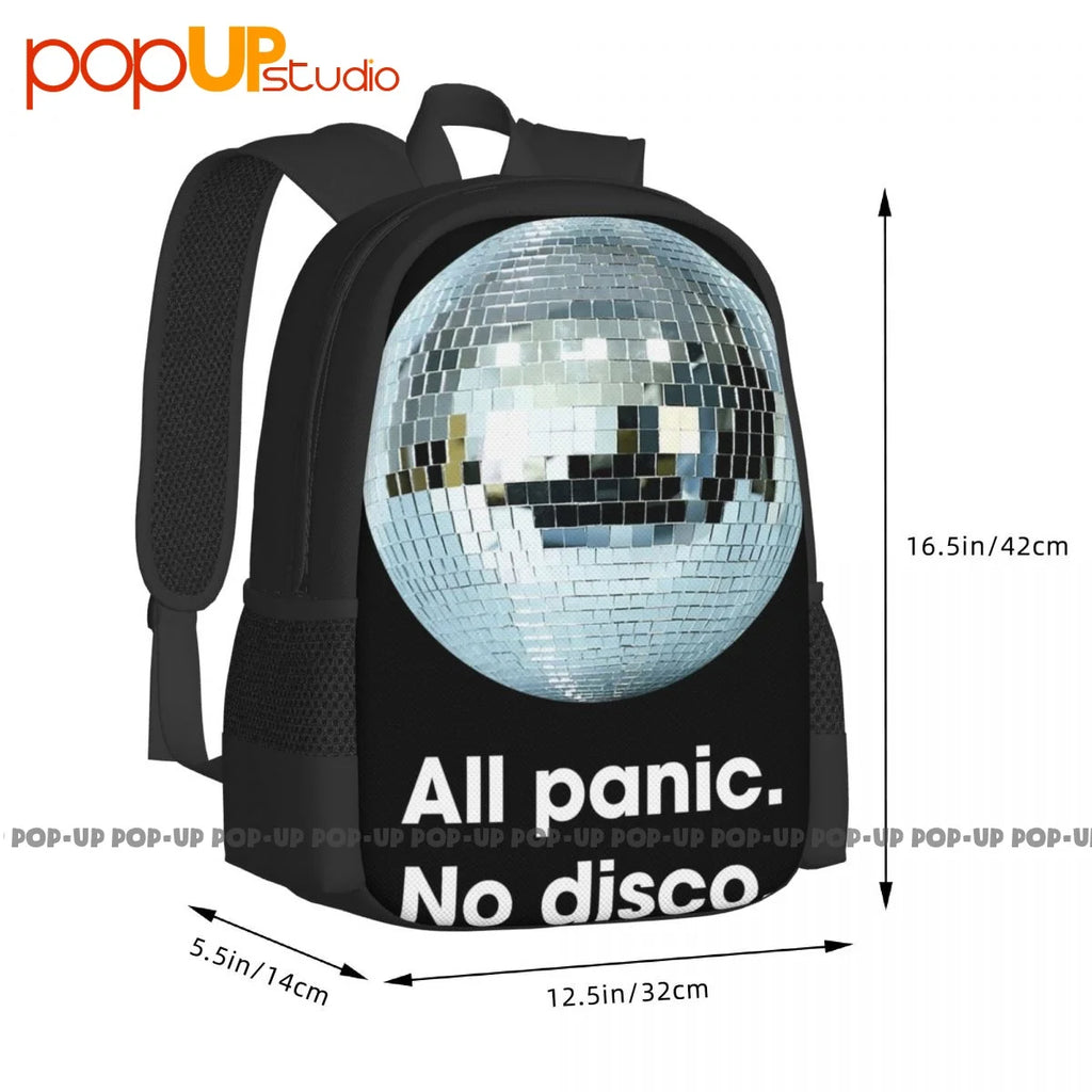 Panic Tumblr Graphic Backpack Large Capacity School Style Shopping Bag
