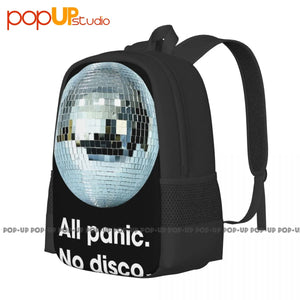 Panic Tumblr Graphic Backpack Large Capacity School Style Shopping Bag