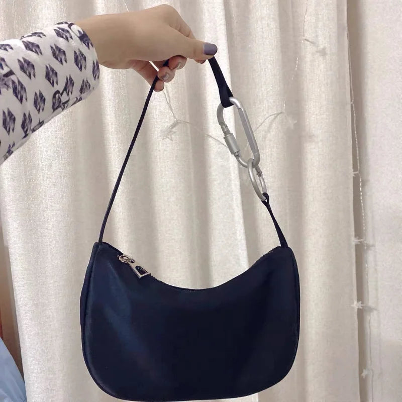 Nylon Hobos Small Shoulder Bags Ladies Underarm Bag Girls Purse Handbags