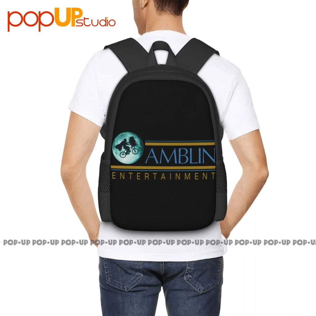 Amblin Entertainment E T Backpack Large Capacity Gym Schoolbag Sports Bag