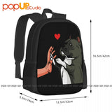 American Bully Love Dog Backpack Large Capacity Training 3D Printing