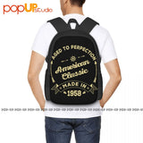 1958 American School Style Backpack Large Capacity Sports Clothes Backpack