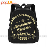 1958 American School Style Backpack Large Capacity Sports Clothes Backpack