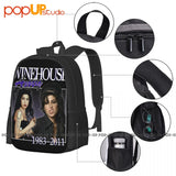Amy Winehouse Backpack Large Capacity Print Style Shopping Bag