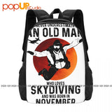 Skydiving Lover Born November Backpack