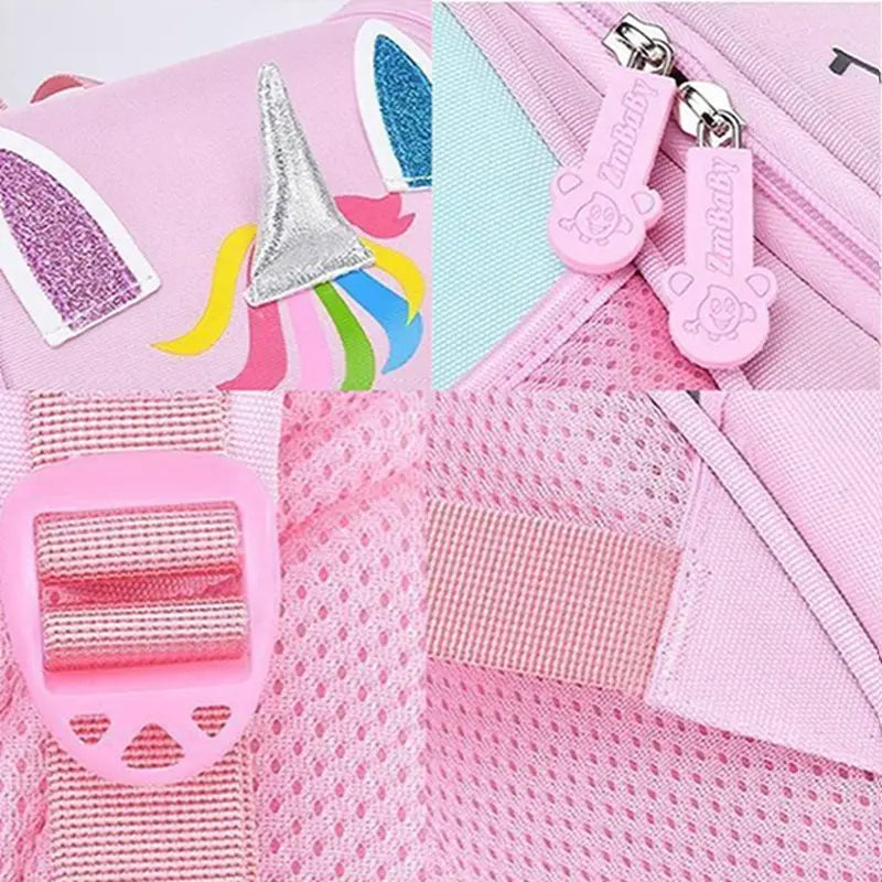 Kids Unicorn Schoolbag Student Pencil Case Little Girl Backpack