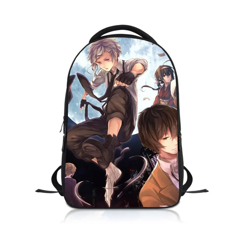 Bungo Stray Dogs Kids Backpack School Bag Boys Girls Rucksack