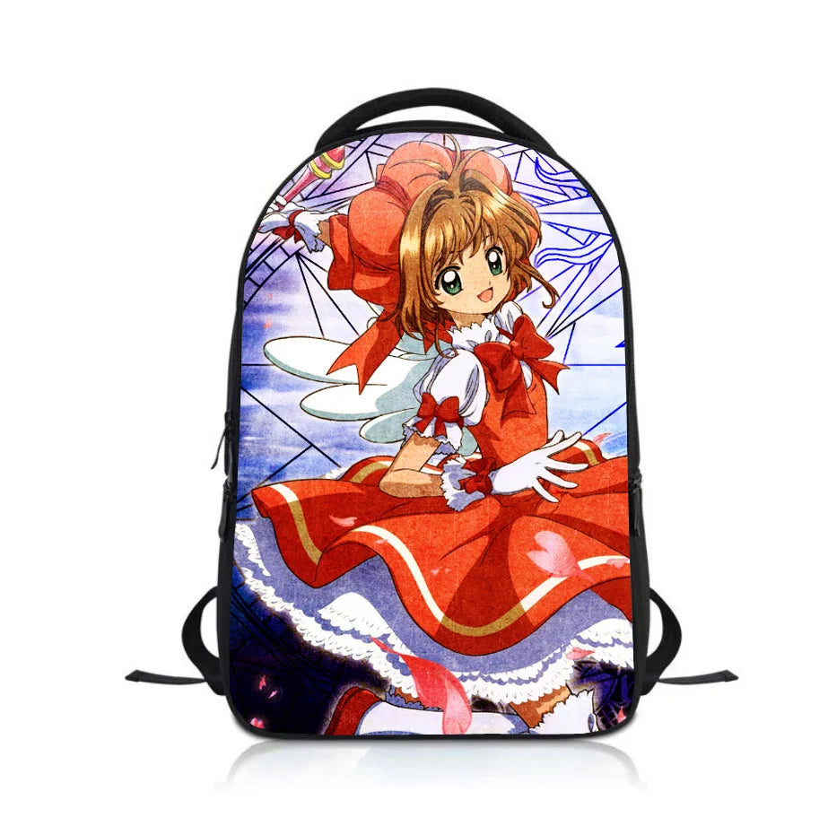 Cardcaptor Sakura Students Backpack School Bag Children Cartoon Knapsack