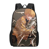 Demon Slayer Zenitsu School Backpacks for Boys Girls