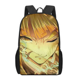 Demon Slayer Zenitsu School Backpacks for Boys Girls