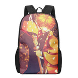 Demon Slayer Zenitsu School Backpacks for Boys Girls