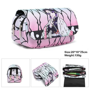 Demon Slayer Tanjirou Zipper Stationery Bag Wallet School Gift