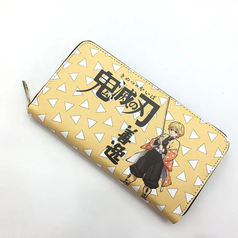 Demon Slayer Tanjiro Kamado Nezuko Wallet Long PU Leather Purse