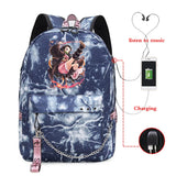 Demon Slayer Eco Bag Student Backpack Kpop Style