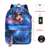 Demon Slayer Eco Bag Student Backpack Kpop Style