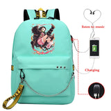 Demon Slayer Eco Bag Student Backpack Kpop Style