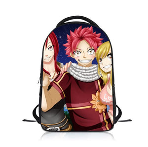 Anime Fairy Tail Students Backpack School Bag Children Cartoon Knapsack