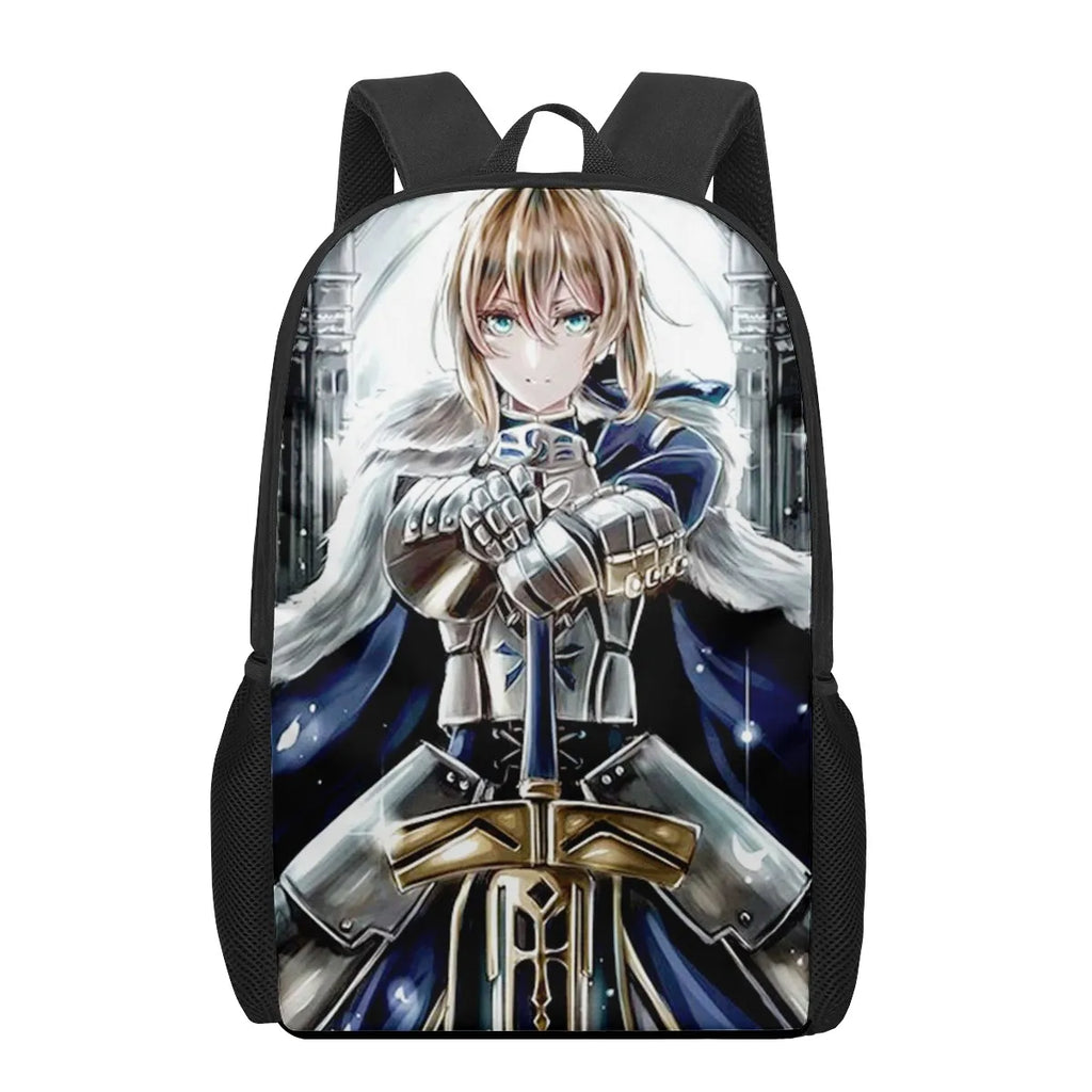 Fate Saber 3D Pattern School Bag for Kids