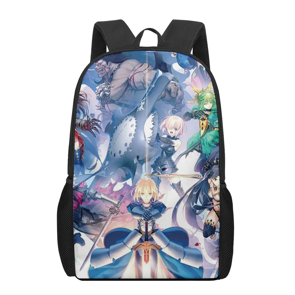 Fate Saber 3D Pattern School Bag for Kids