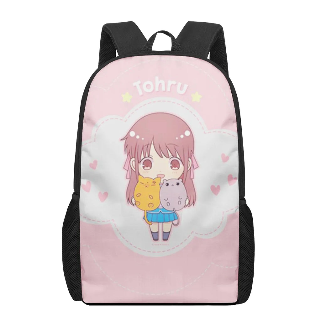 Fruits Basket 3D Pattern School Bag for Children Girls Boys