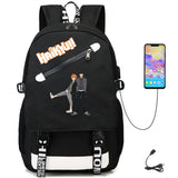 Haikyuu!! USB Oxford Teenger Student Casual Fabric Backpack Schoolbag