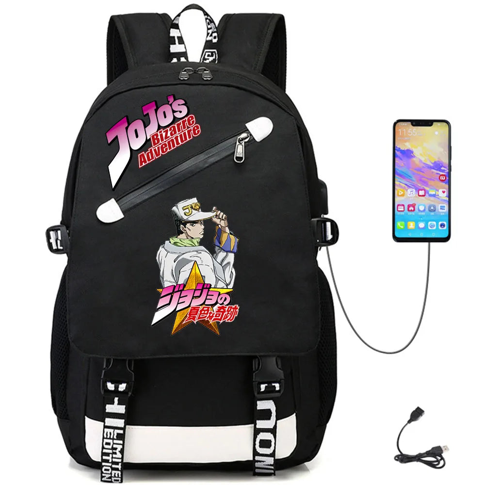 JoJo's Bizarre Adventure USB Oxford Backpack
