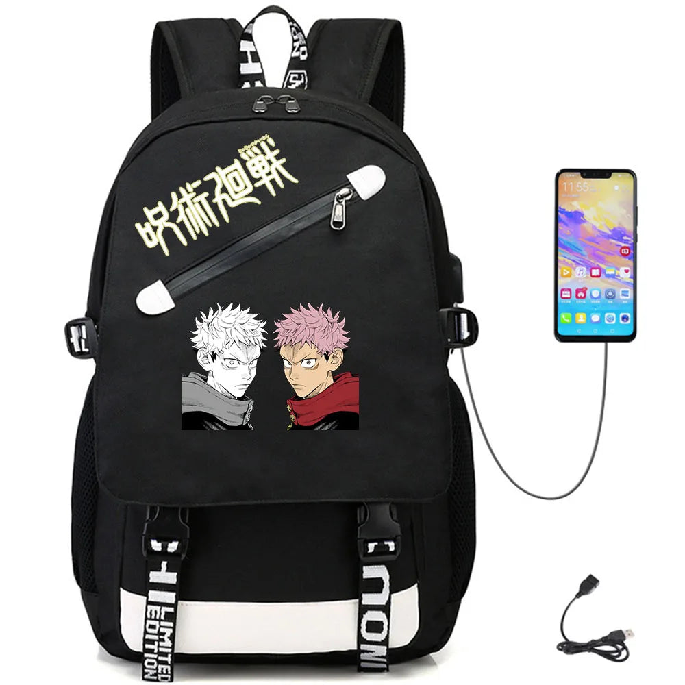 Jujutsu Kaisen Anime Backpack Schoolbag High Laptop Bag