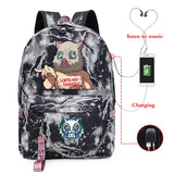 Anime Kimetsu No Yaiba Hashibira Inosuke Shopper Backpacks