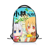 Dragon Maid Students Backpack School Bag Children Cartoon Knapsack
