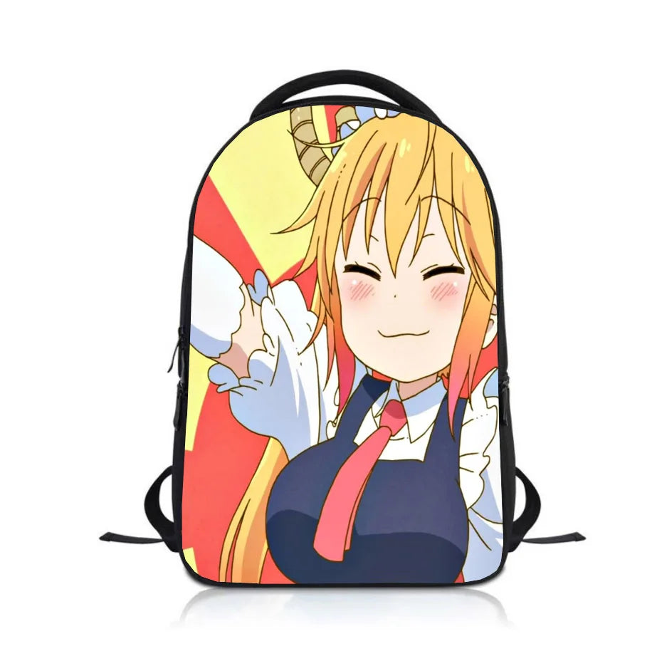 Dragon Maid Students Backpack School Bag Children Cartoon Knapsack