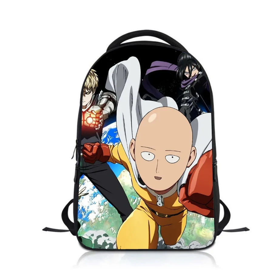 Anime ONE PUNCH-MAN Student Backpack School Bag Children Cartoon Knapsack