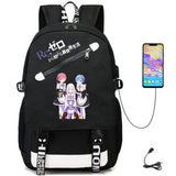 Re:Life In A Different World From Zero USB Unisex Packsack Bag