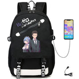 Re:Life In A Different World From Zero USB Unisex Packsack Bag
