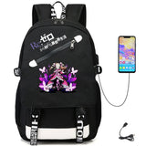 Re:Life In A Different World From Zero USB Unisex Packsack Bag
