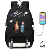 Re:Life In A Different World From Zero USB Unisex Packsack Bag