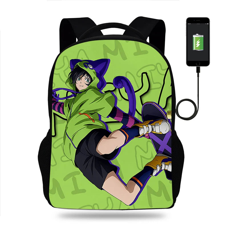 SK8 The Infinity Backpack Boy Girl School Bag USB Charging Teenager Travel