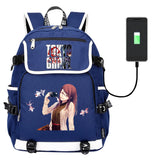 Tokyo Ghoul Teen School Bag Canvas Backpack Rucksack Laptop Shoulder Bag