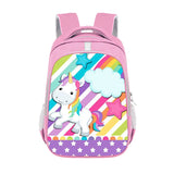 Anime Unicorn Backpack Girls Kids Cartoon Kindergarten Bag Rainbow
