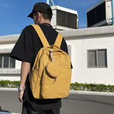 Canvas Rucksack Unisex Student School Bags Large Capacity Daypack