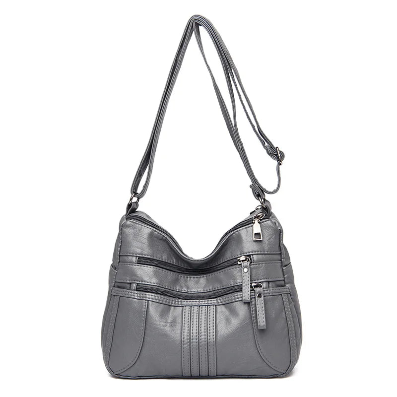 Annmouler Small Crossbody Bag Soft Handbag Purse Messenger Bag